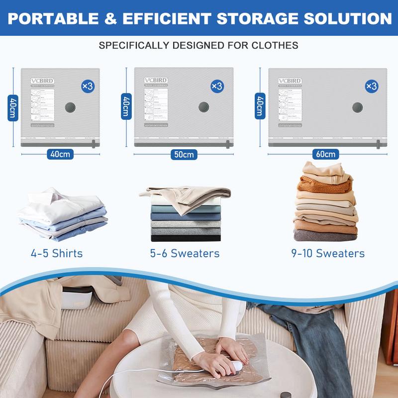 🤩BOMBA ELÉCTRICA USB | BOLSAS DE COMPRESIÓN AHORRA ESPACIO EN TUS VIAJES ✈️ 🧳✨