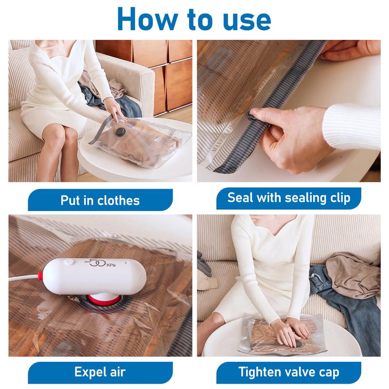 🤩BOMBA ELÉCTRICA USB | BOLSAS DE COMPRESIÓN AHORRA ESPACIO EN TUS VIAJES ✈️ 🧳✨