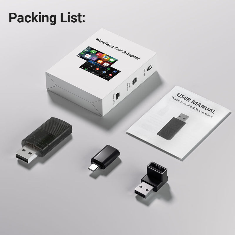 ⚡Upgrades⚡Mini Wireless CarPlay/Android Auto 2 in 1 Adapter