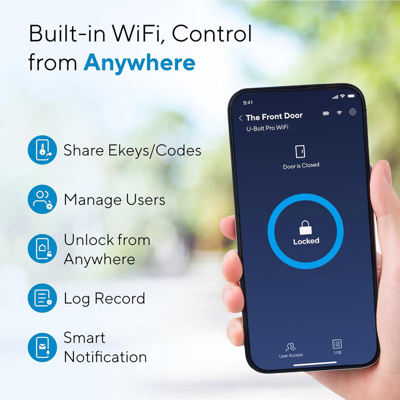CERRADURA INTELIGENTE WIFI CON HUELLA 8 EN 1