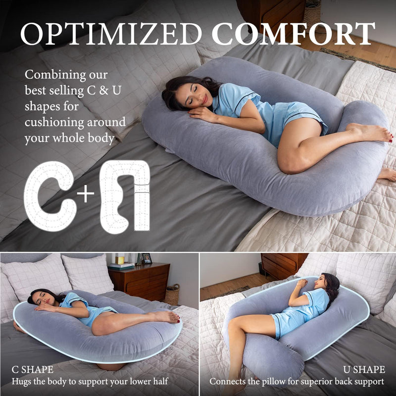 ALMOHADA DE EMBARAZO DE CUERPO ENTERO