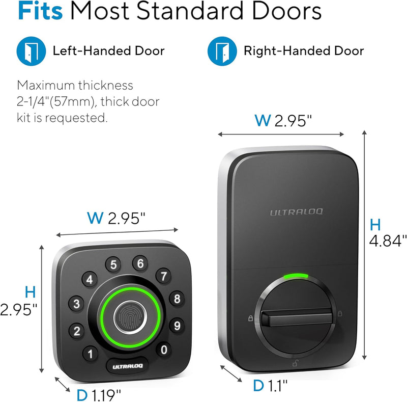 CERRADURA INTELIGENTE WIFI CON HUELLA 8 EN 1