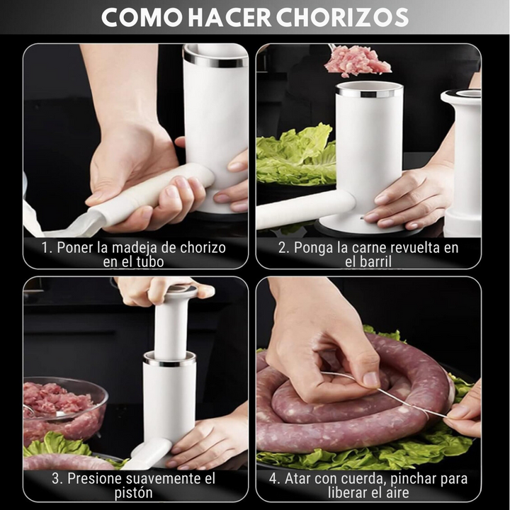SausEasy: Embutidora Manual 2 en 1
