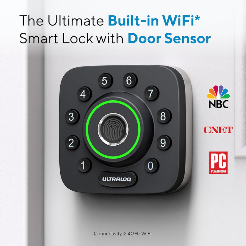 CERRADURA INTELIGENTE WIFI CON HUELLA 8 EN 1