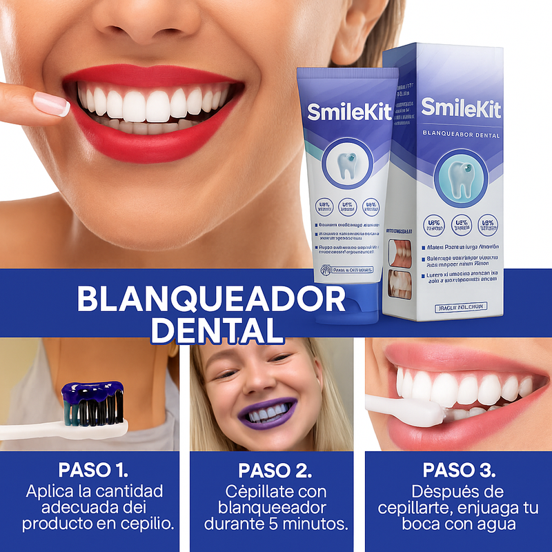 ¡COMPRA UNO, LLÉVATE DOS! SmileKit® (Crema dental blanqueadora)