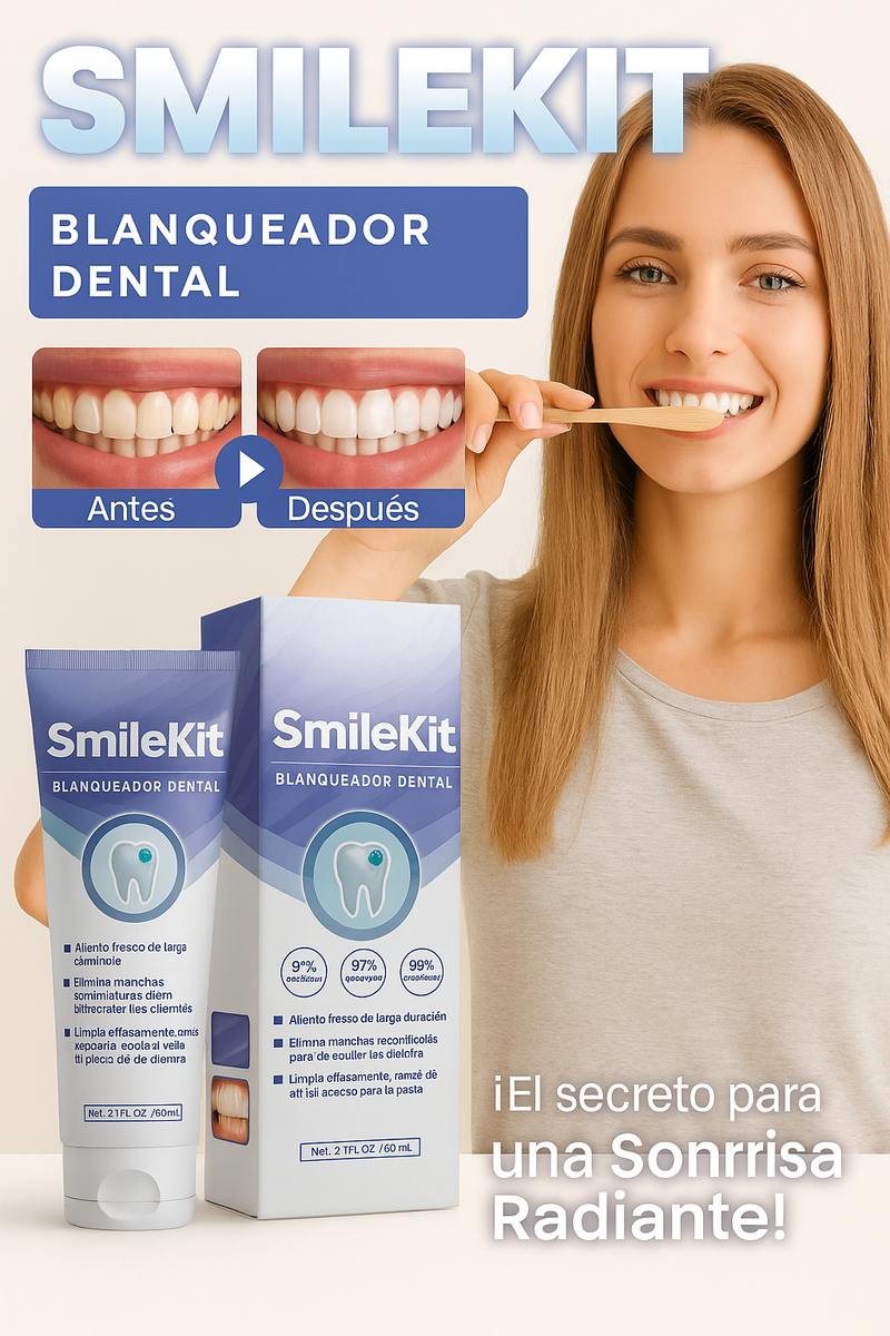 ¡COMPRA UNO, LLÉVATE DOS! SmileKit® (Crema dental blanqueadora)
