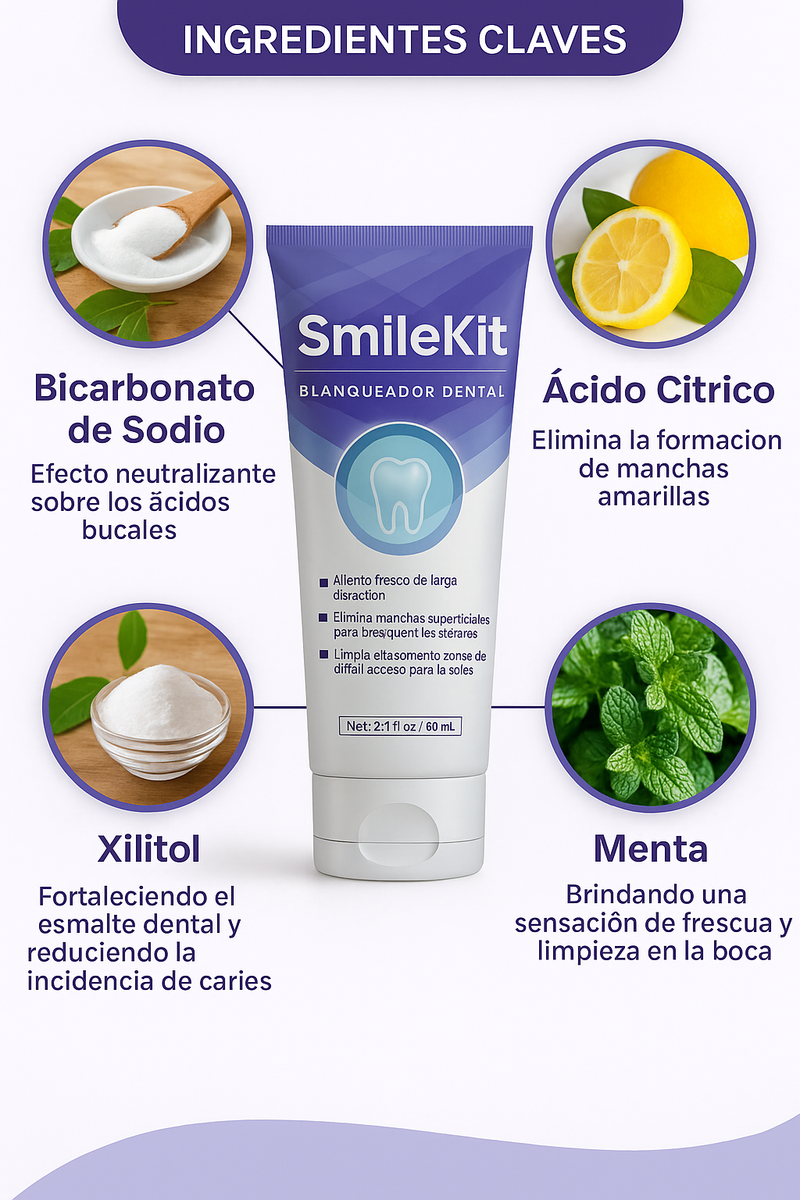 ¡COMPRA UNO, LLÉVATE DOS! SmileKit® (Crema dental blanqueadora)