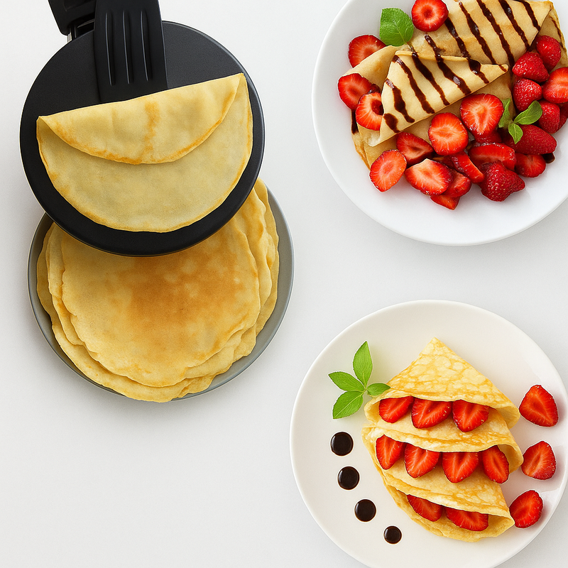 Crepera SOKANY antiadherente y eléctrica - Crepes perfectos en casa