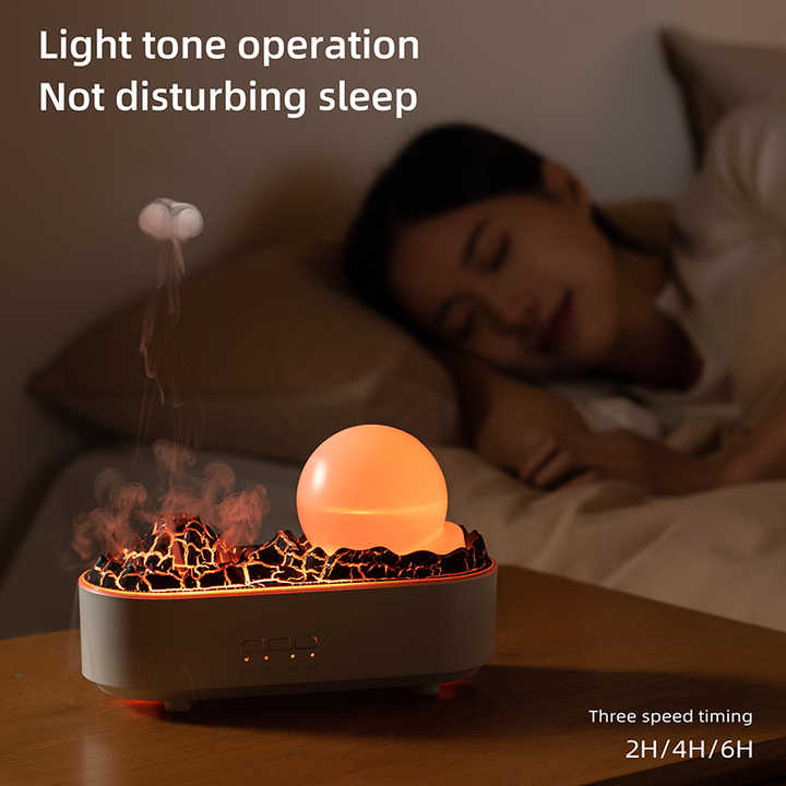 💨  HUMIDIFICADOR ULTRASÓNICO CON AROMATERAPIA Y LUZ LED 🌿
