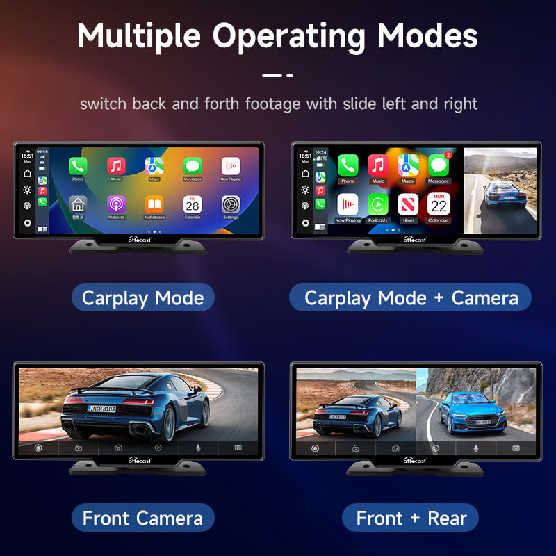 Producto casi agotado… ¡Compra ahora antes de que desaparezca! - Pantalla portátil para automóvil de 10" con Apple CarPlay y Android Auto